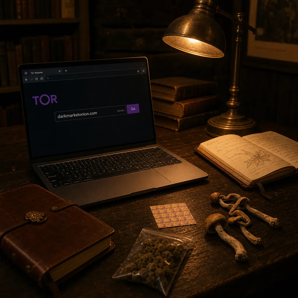 Dark market onion interface preview