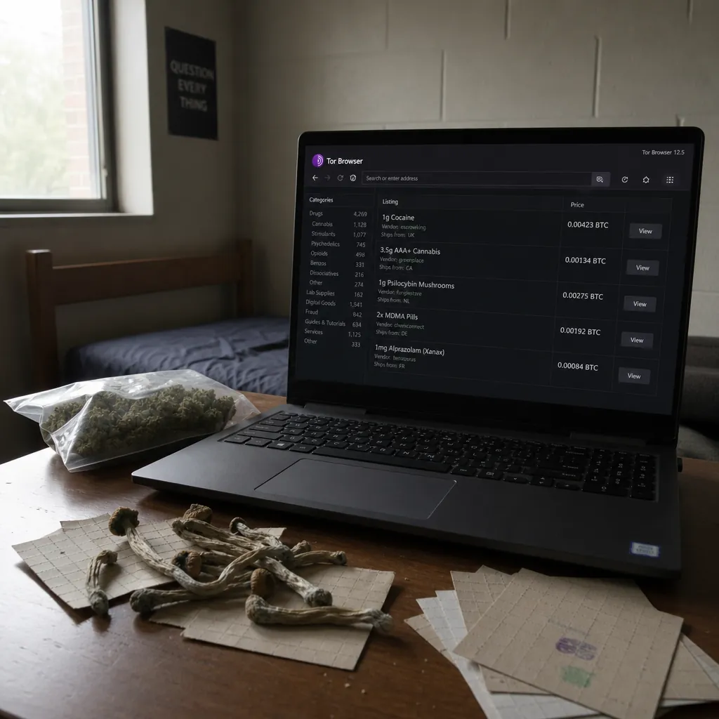 Darknet sites interface preview