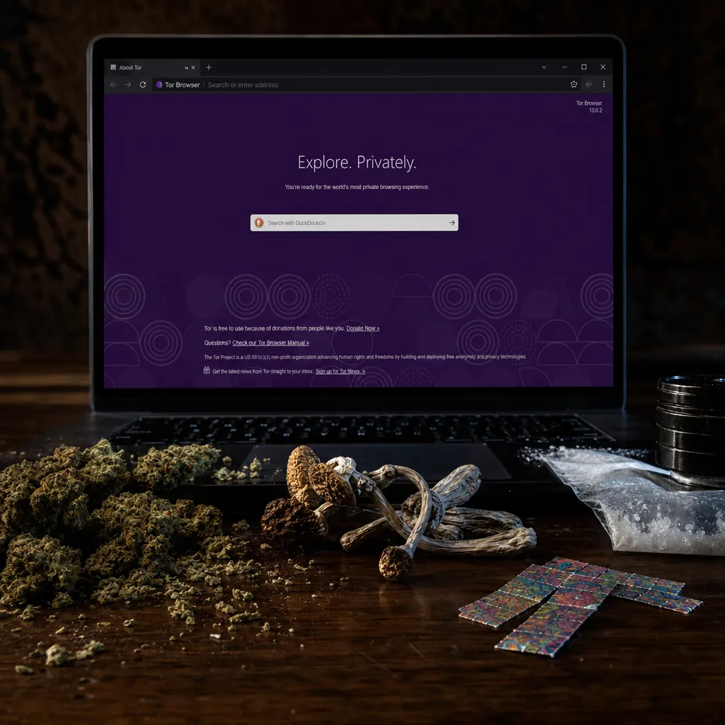 Onion dark website interface preview